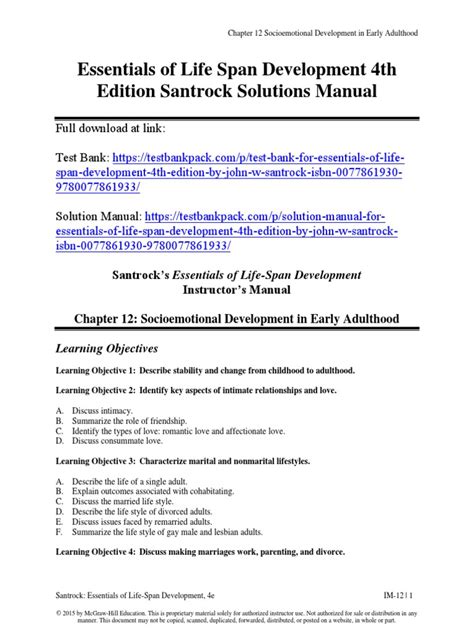 Lifespan Development 4th Edition Santrock Pdf . Epub