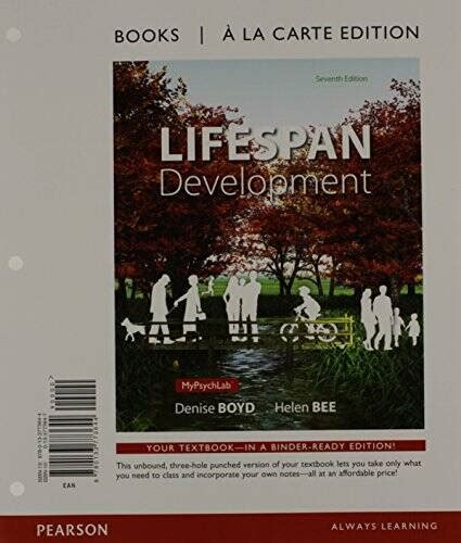 Lifespan Development Books a la Carte Edition 7th Edition PDF