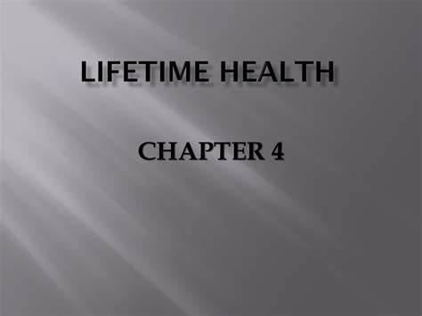 Lifetime Health Answers To Chapter 3 Doc