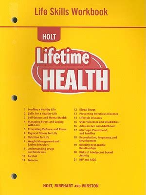 Lifetime Health Holt Textbook Answers PDF