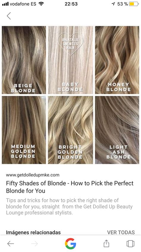 Light Beige Blonde Hair Color Chart
