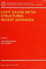 Light Gauge Metal Structures Recent Advances 1st Edition Doc