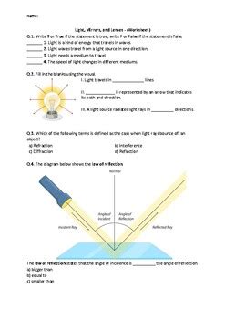 Light Mirrors And Lenses Answers PDF