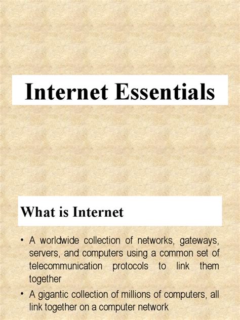 Light on the Internet Essentials of the Internet and the World Wide Web PDF