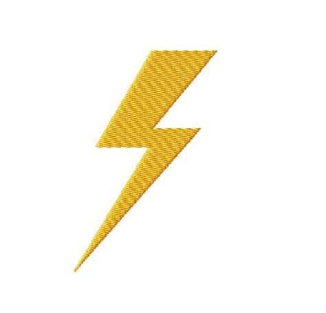 Lightning Bolt Embroidered Graphic Tee: