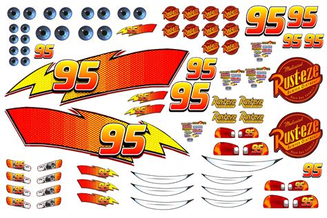 Lightning Mcqueen Printable Decals