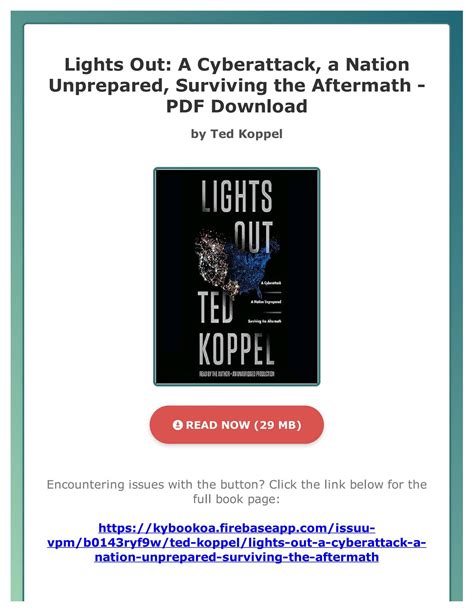 Lights Out A Cyberattack A Nation Unprepared Surviving the Aftermath Reader