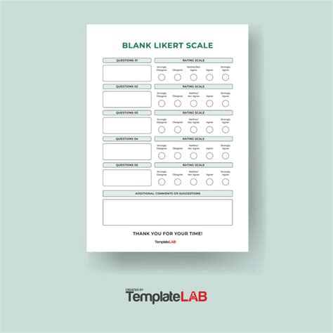 Likert Scale Template