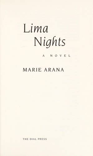 Lima Nights A Novel Reader