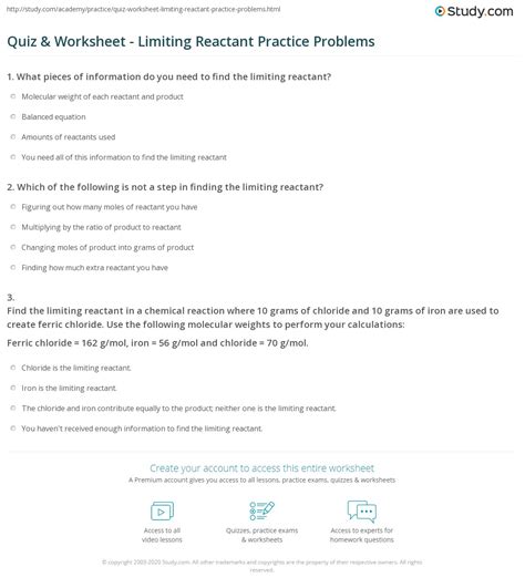 Limiting Reactant Problems Yahoo Answers Epub