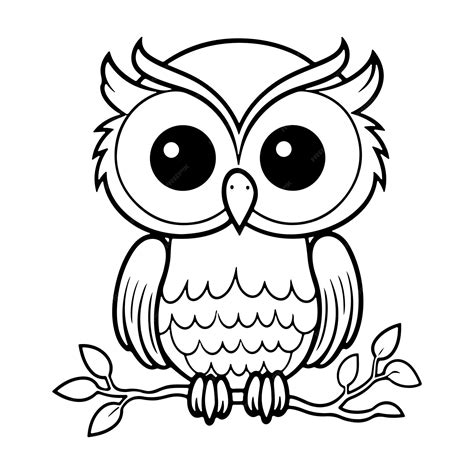 Line Drawing Owl