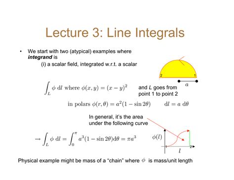 Line Integrals: