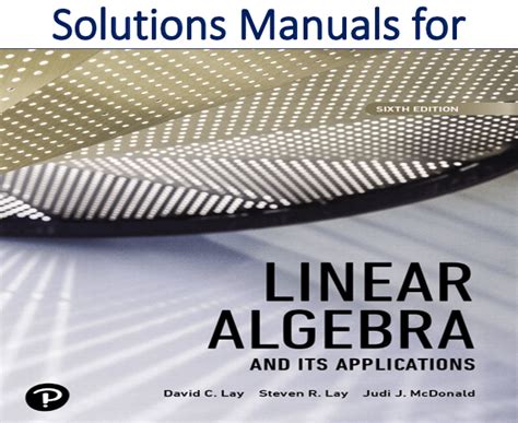 Linear Algebra Solutions Manual Reader