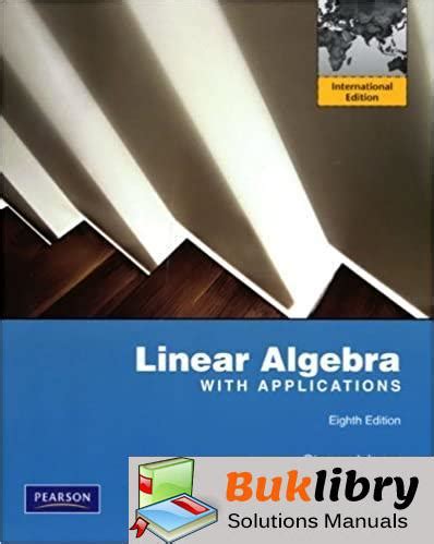 Linear Algebra Steven Leon Solutions Manual PDF