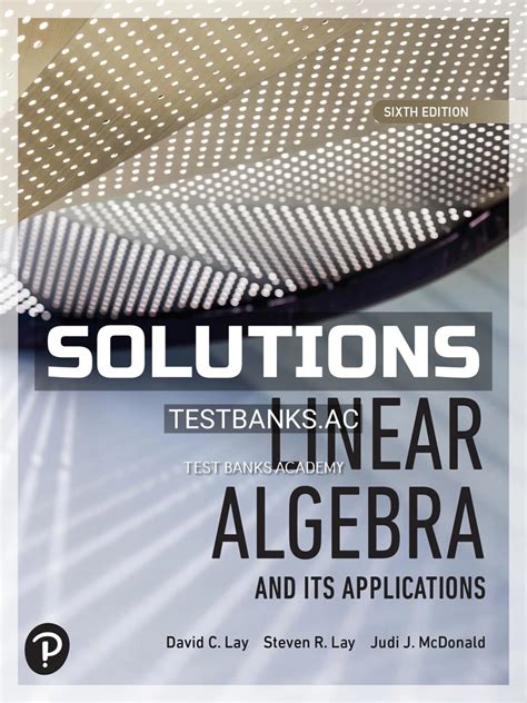 Linear Algebra With Applications Sixth Edition Solutions PDF