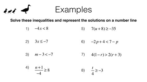 Linear Equations and Inequalities