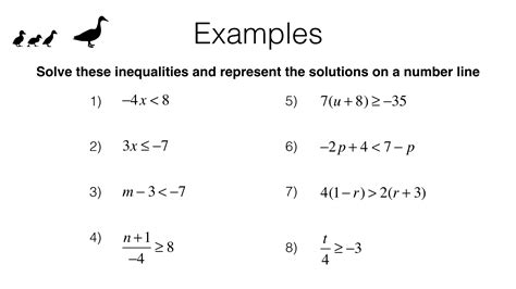 Linear Equations and Inequalities