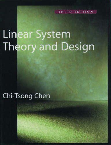 Linear System Theory Design Chen Solution PDF