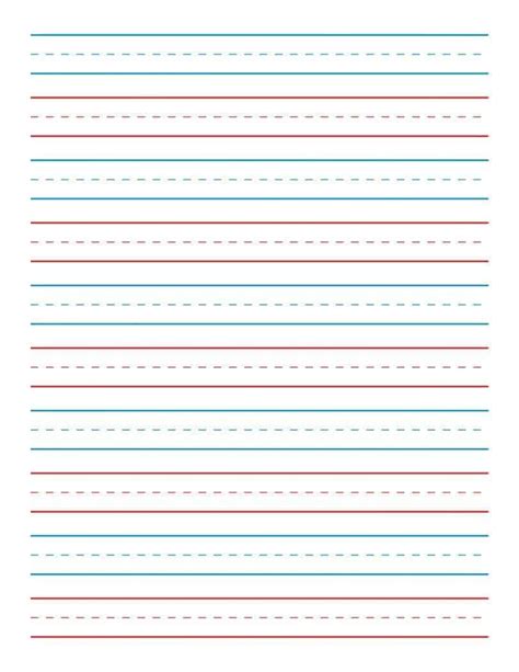 Lined Paper For Kindergarten Free Printable