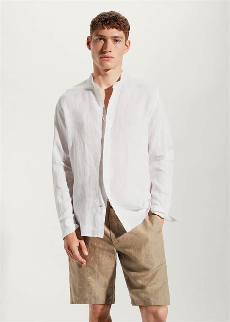 Linen Mao Collar Shirt: Timeless Elegance and Versatility