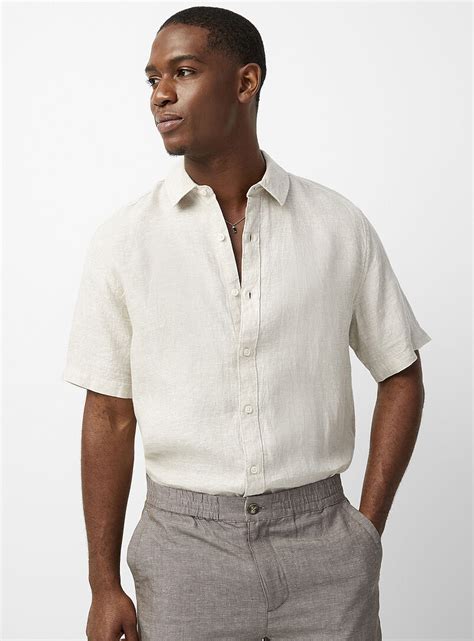 Linen Shirt Mens Short Sleeve for Timeless Style and Comfort