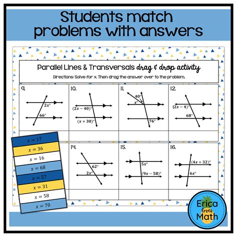 Lines And Transversals Answer Key PDF