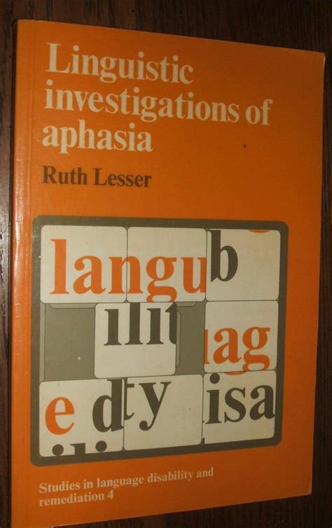 Linguistic investigations of Aphasia PDF