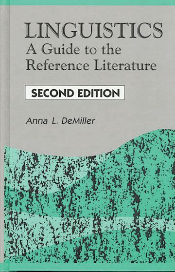 Linguistics A Guide to the Reference Literature Epub