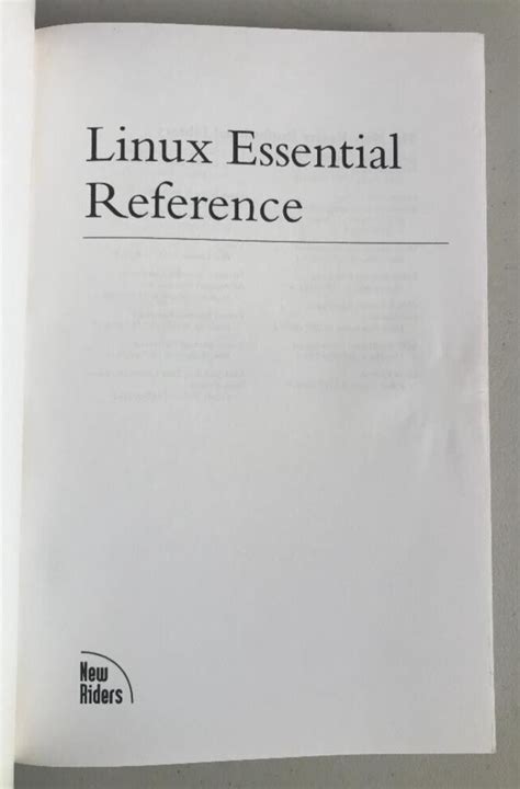 Linux Essential Reference Kindle Editon