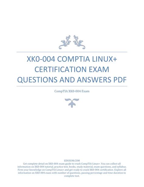 Linux Guide To Certification Answers Reader