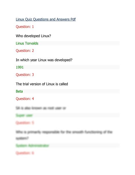 Linux Questions And Answers Pdf Kindle Editon