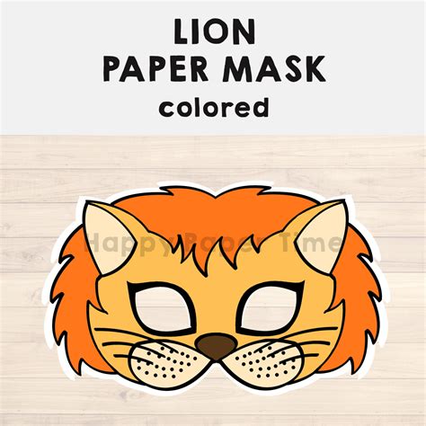 Lion Mask Printable