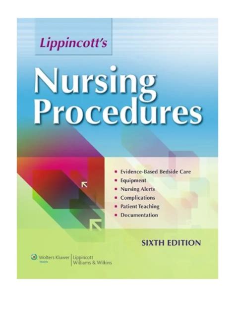 Lippincott Nursing Procedures and Skills profile pdf PDF