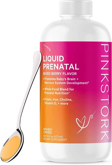 Liquid prenatal vitamins