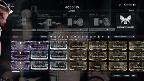 List of Warframe Mods and Their Effects