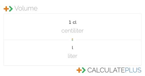 Liter to Centiliter Conversion: