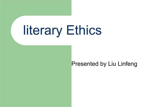 Literary Ethics The Method of Nature annotated Epub