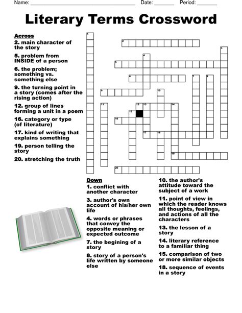 Literary Terms Crossword Answers Reader