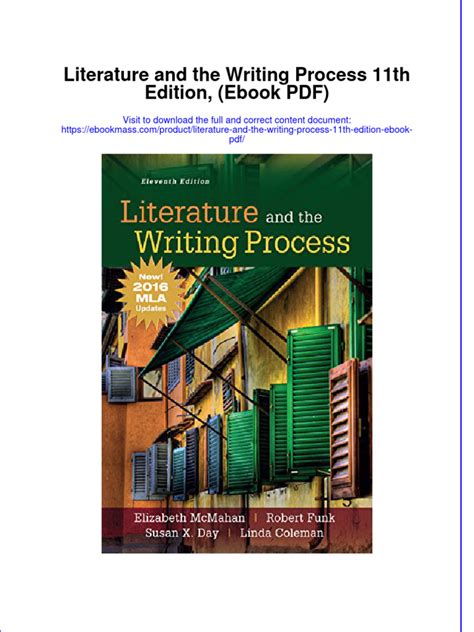 Literature And The Writing Process, Backpack Ebook Kindle Editon