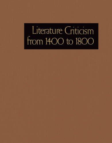 Literature Criticism from 1400 to 1800 PDF