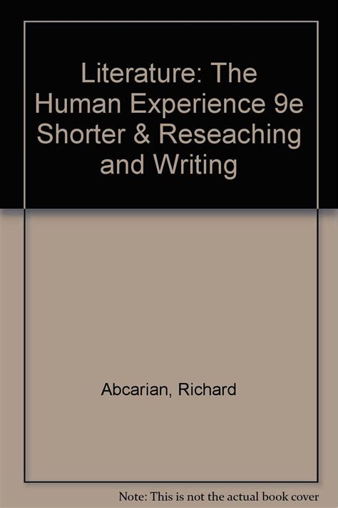 Literature The Human Experience 9e Shorter and Jane Eyre Reader