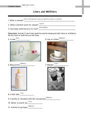 Liters vs Milliliters: Understanding Units of Volume