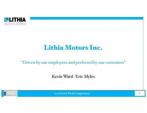 Lithia Motors Inc. Stock: A Comprehensive Analysis