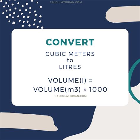 Litres to Cubic Metres: A Comprehensive Guide for Conversions and Applications