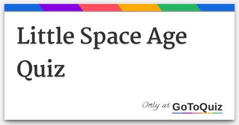 Little Space Quiz: Discover Your Inner Child's Playful Side