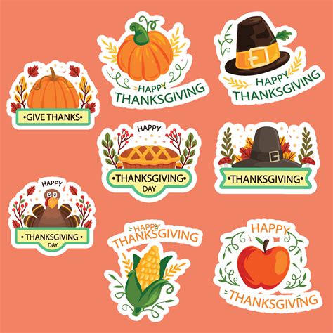 Little Thanksgiving Stickers Doc