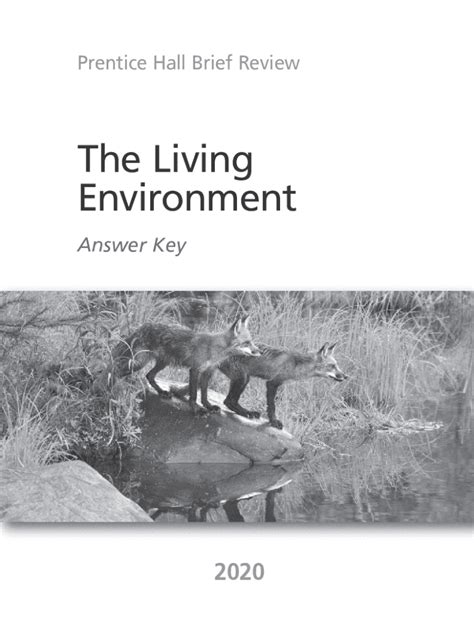 Living Environment Answer Key Diagnostic Tests Reader