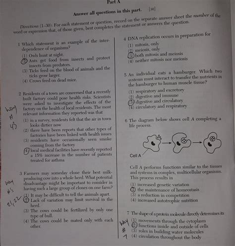 Living Environment Regents June 2011 Answers PDF