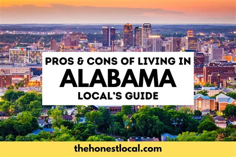 Living in Alabama: Pros and Cons for Due Consideration
