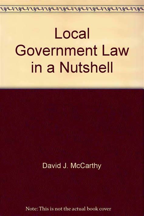Local government law in a nutshell Ebook Reader